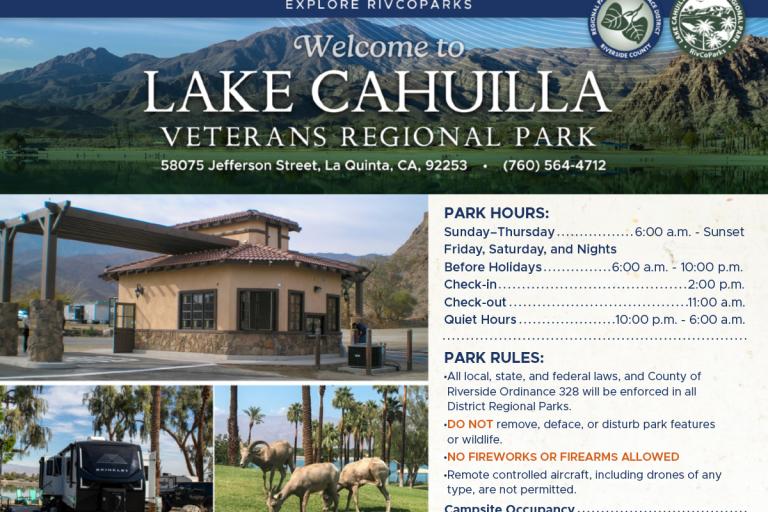 Lake Cahuilla Veterans Regional Park Brochure Thumbnail