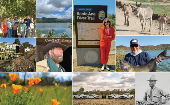 Images of fishing, families, donkeys, and flowers.